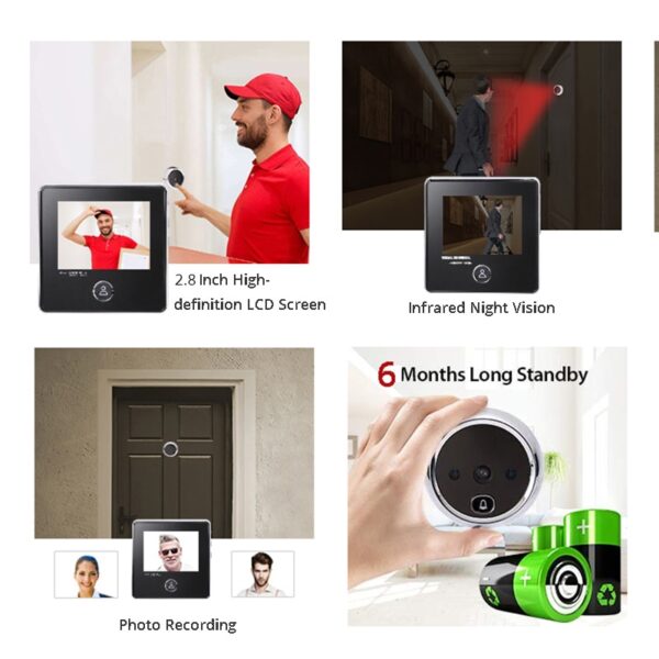Electronic Door Viewer with IR Night Camera - Image 6