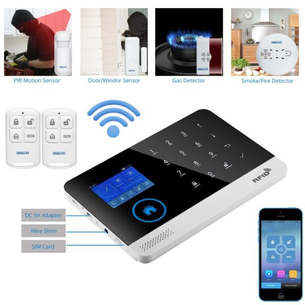 Auto Dial LCD GSM SMS Burglar Alarm - Image 11
