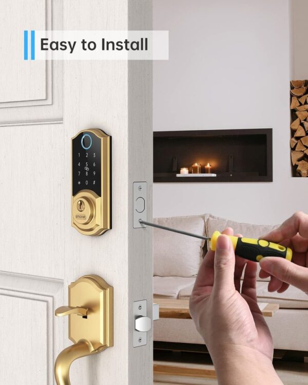 USB Chargeable Smart Lock for Home - Image 7