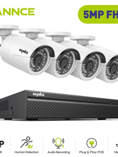 SANNCE 5MP POE Surveillance System