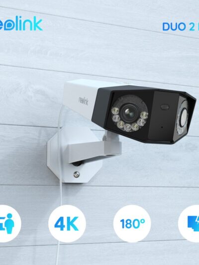 4K Dual Lens Outdoor Security Camera
