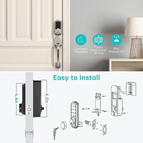 Keyless Entry Digital Lock with Bluetooth - Image 7