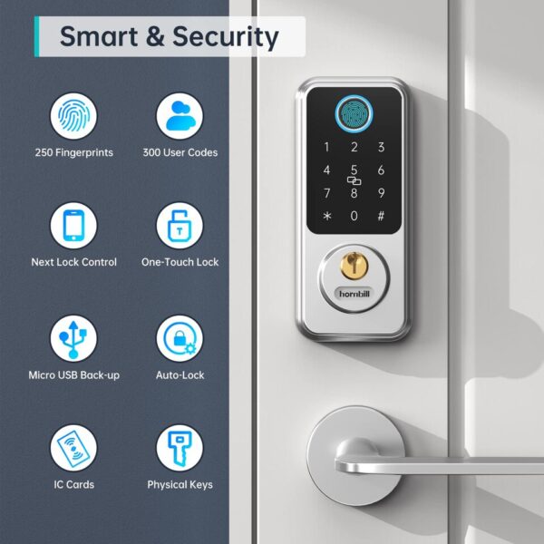 Deadbolt Biometric Electronic Lock - Image 5