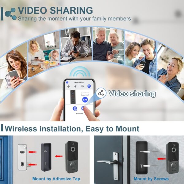 Outdoor Wireless Doorbell with Night Vision - Image 2