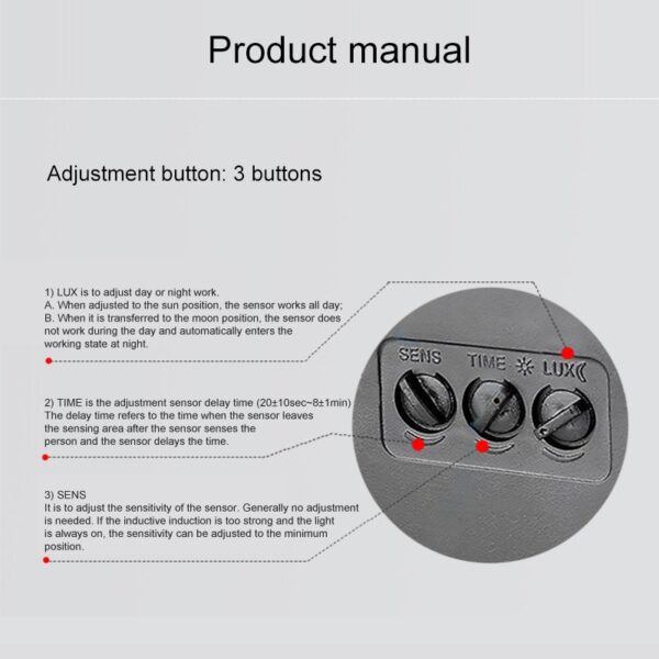 Adjustable PIR Motion Sensor - Image 2