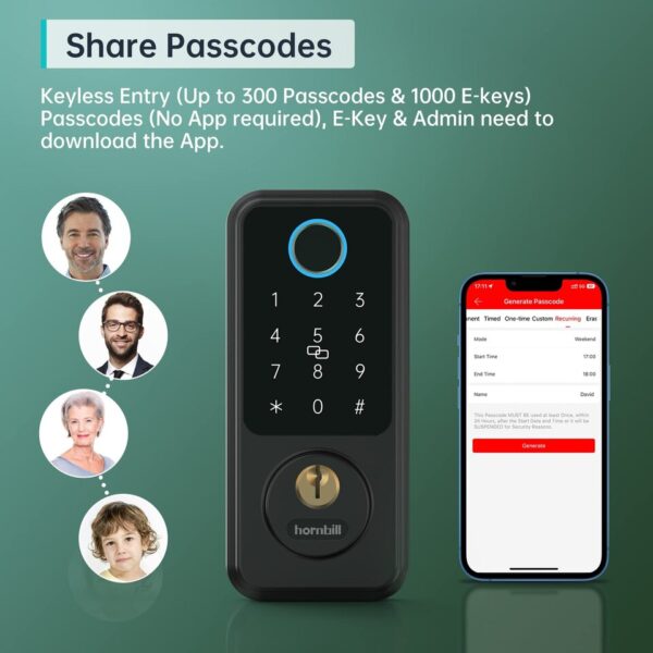 Deadbolt Biometric Electronic Lock - Image 8