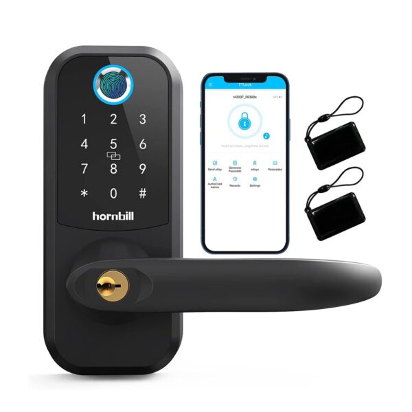 Biometric Electronic Deadbolt Handle Lock