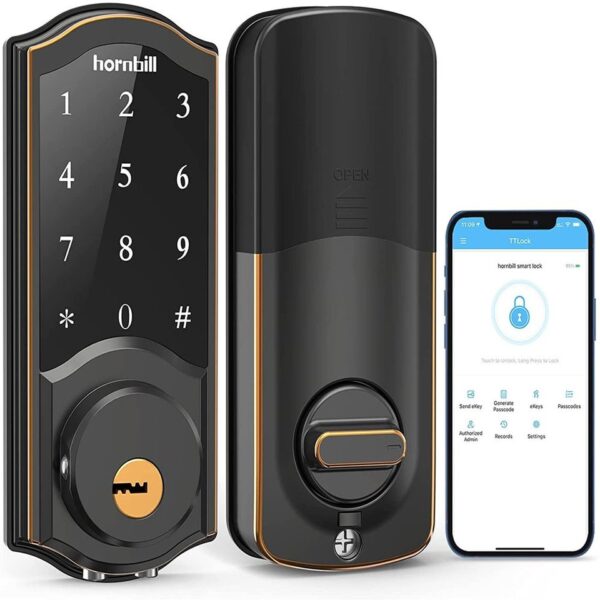 Smart Deadbolt,  Keyless Entry Door Lock for Front Door with Keypad, Bluetooth Smart Locks Work with Alexa, Auto Lock, Digital C - Image 2