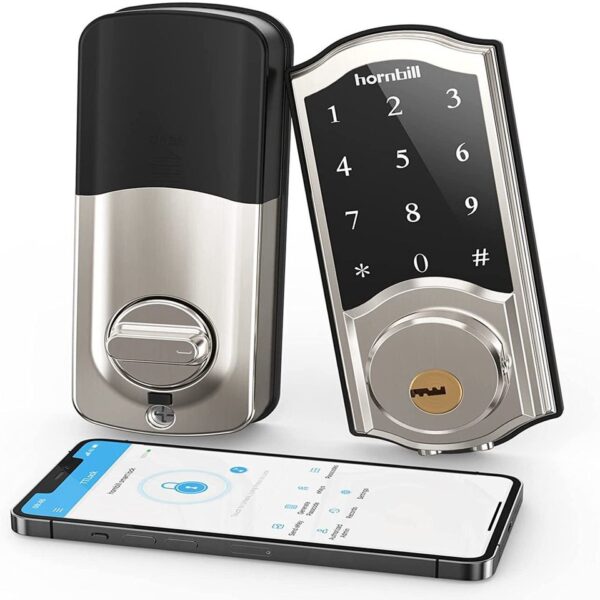 Smart Deadbolt,  Keyless Entry Door Lock for Front Door with Keypad, Bluetooth Smart Locks Work with Alexa, Auto Lock, Digital C