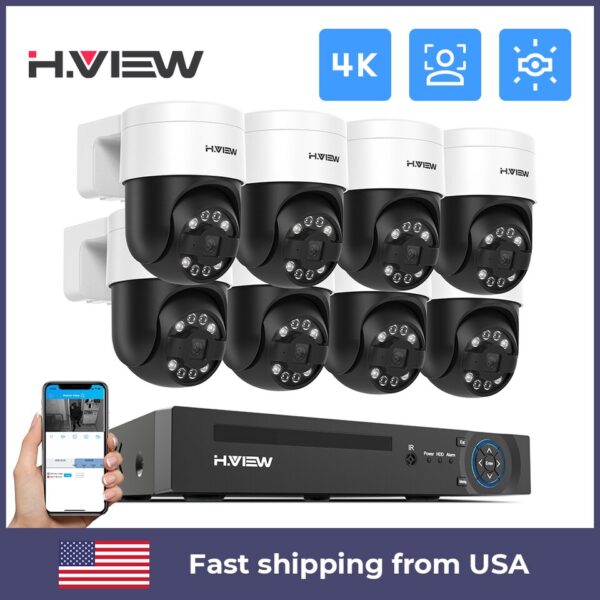 PTZ Cameras Home Video Surveillance Kit