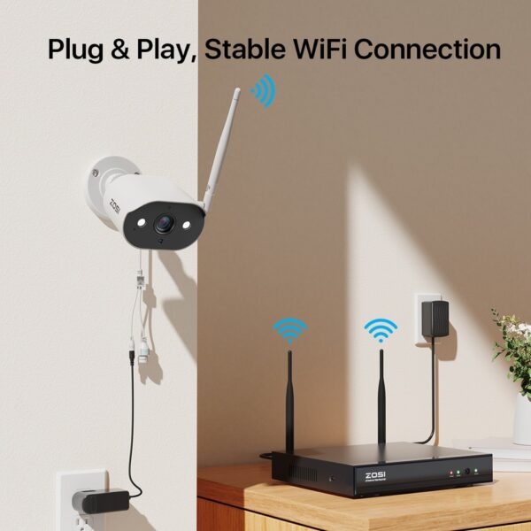 ZOSI WiFi Security Camera System - 8CH, 2K H265+ - Image 3