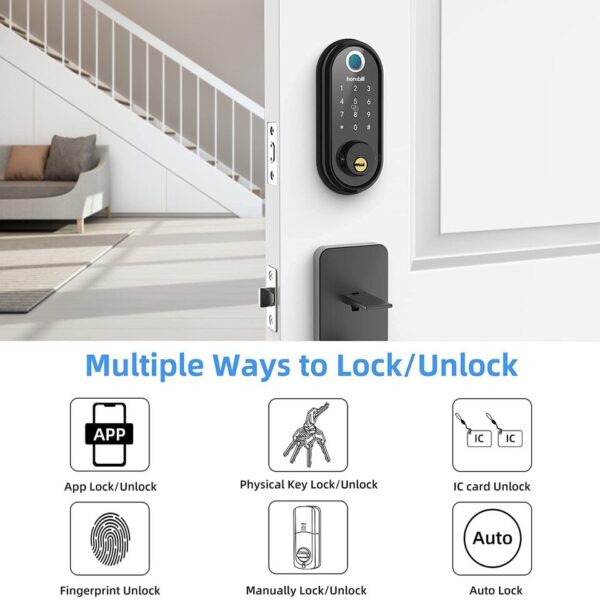 Keyless Entry Front Door Lock - Image 6
