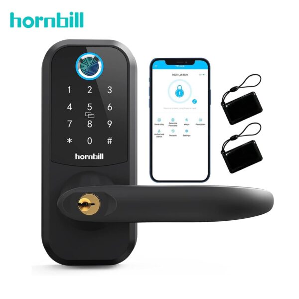 Biometric Electronic Deadbolt Handle Lock - Image 2