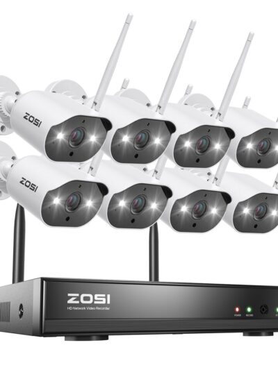 ZOSI WiFi Security Camera System - 8CH, 2K H265+
