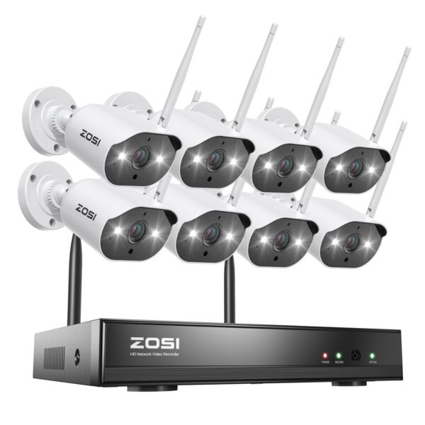 ZOSI WiFi Security Camera System - 8CH, 2K H265+